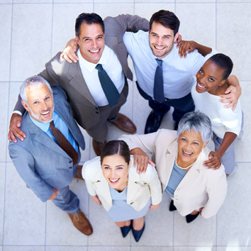 People in an office setting symbolising Oakford Group stakeholders.